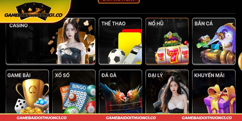 Đa dạng trò chơi hấp dẫn