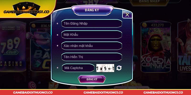 Tạo tài khoản, gia nhập cổng game cực nhanh chỉ trong 5 bước.